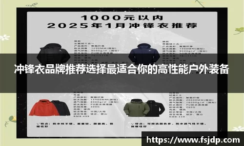 冲锋衣品牌推荐选择最适合你的高性能户外装备